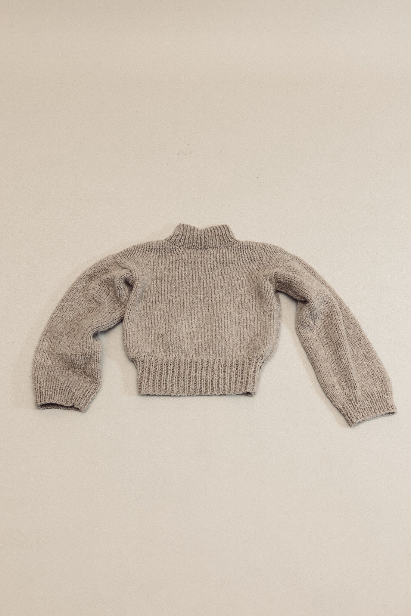 Cropped Homespun Jumper - One off