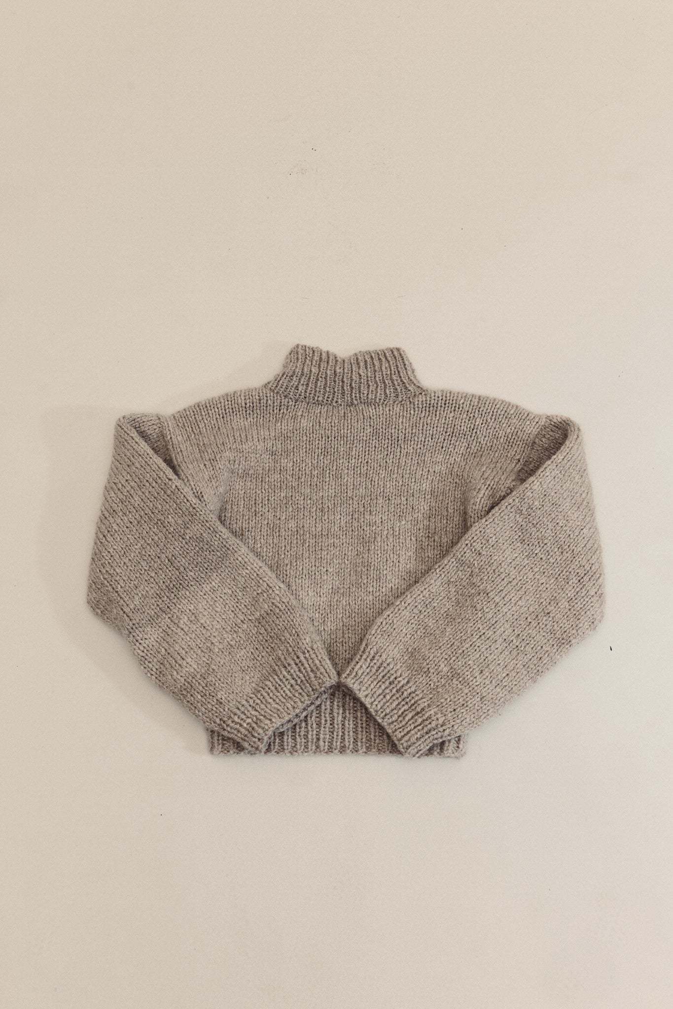 Cropped Homespun Jumper - One off