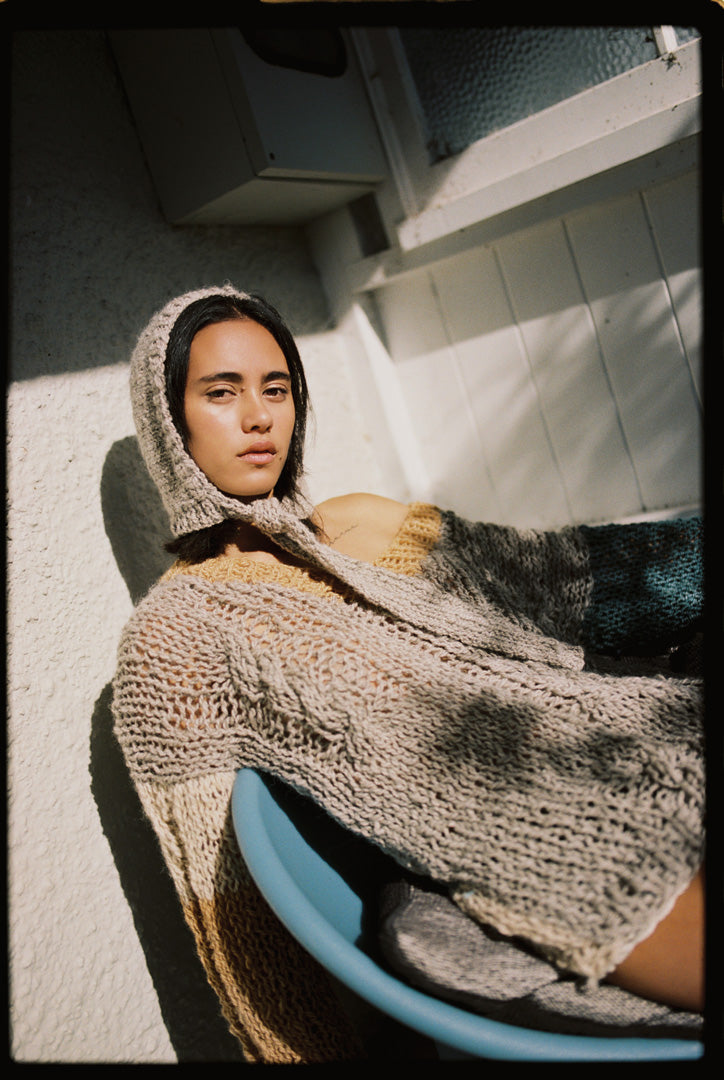 Grey Homespun Bonnet