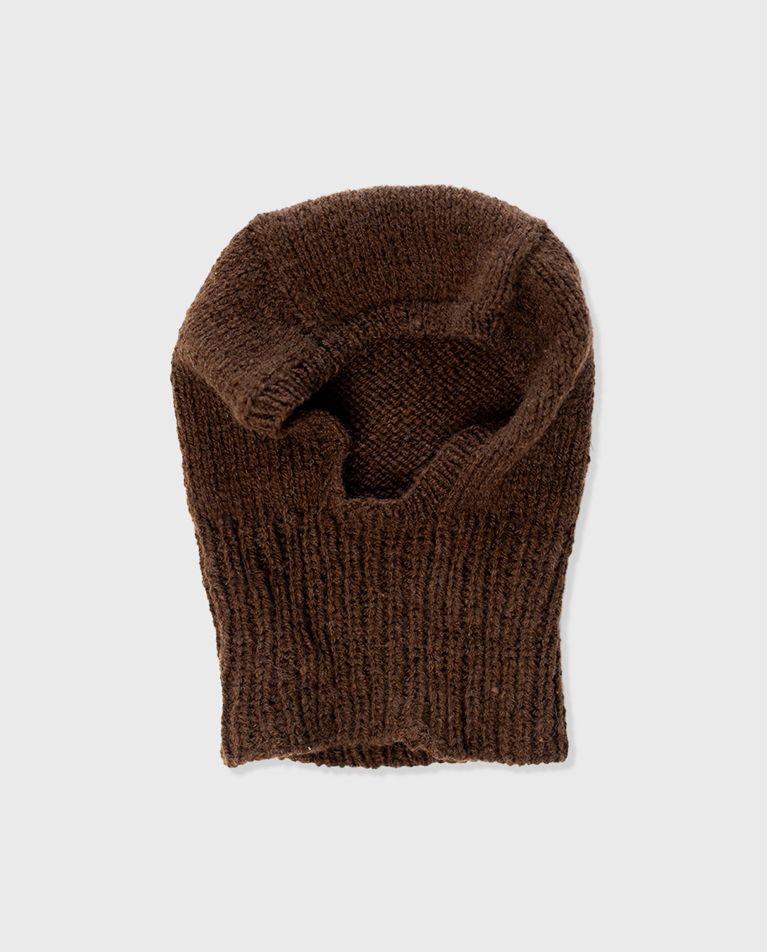 Brown Homespun Corriedale Balaclava