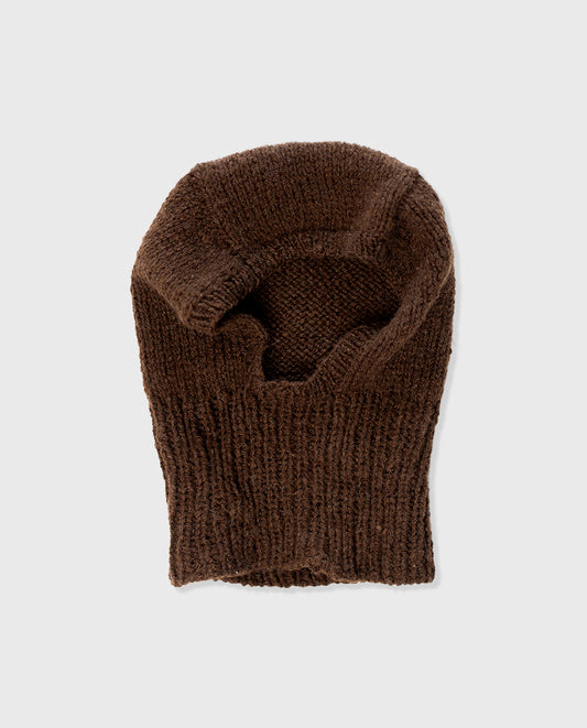 Brown Homespun Corriedale Balaclava