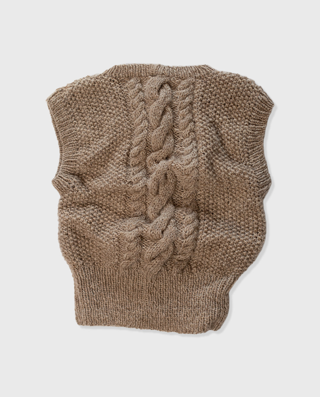 Oatmeal Homespun Corriedale Vest