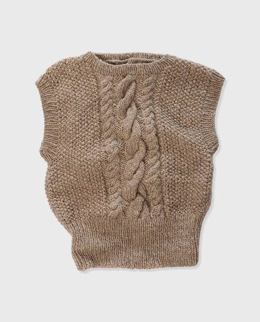 Oatmeal Homespun Corriedale Vest